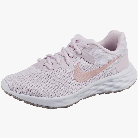 Nike Revolution 6 Next Nature Running Shoes Light Violet Champagne Pink White 12 - Picture 1 of 9